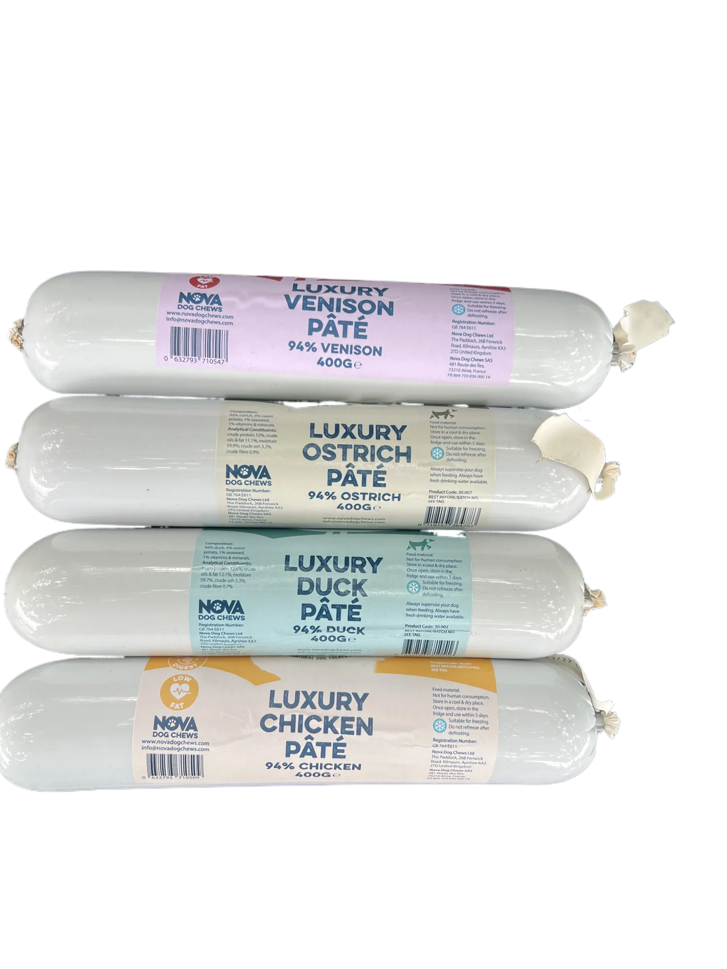 luxury pate all varieties £4.45 per tube_