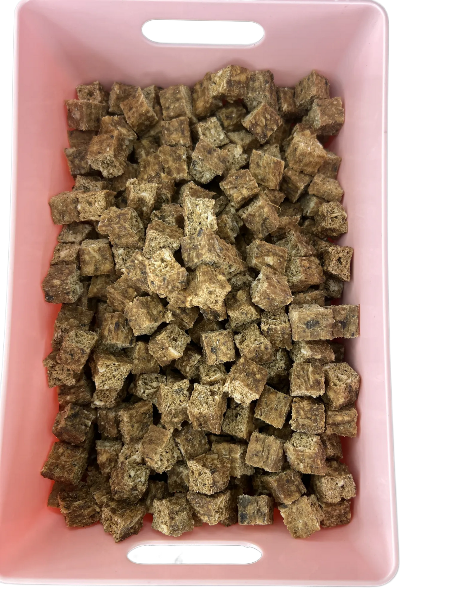 Cod cubes £3.00 per 100 grams_